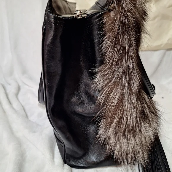 Coach Legacy Fox Fur Tote - Picture 6 of 15